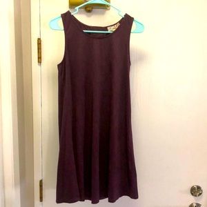 Pink republic dress. Color is artisan wine. Suede fabric. Size large.